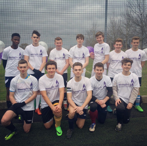 Students organise fundraising football match after two friends are affected by meningitis