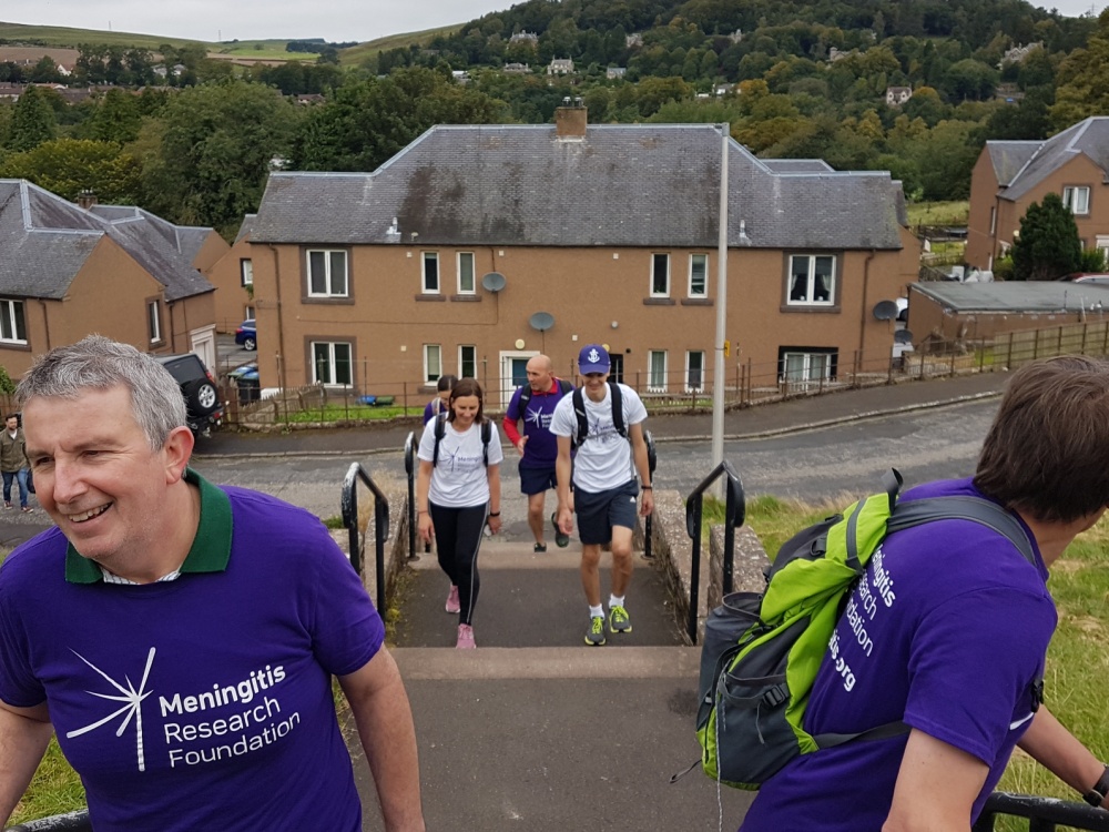 Father of meningitis survivor walks every street in Hawick to raise over £3,500