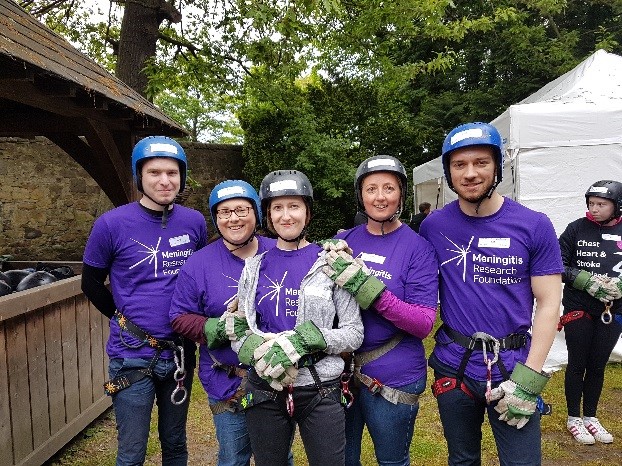 Edinburgh solicitors abseil to defeat meningitis