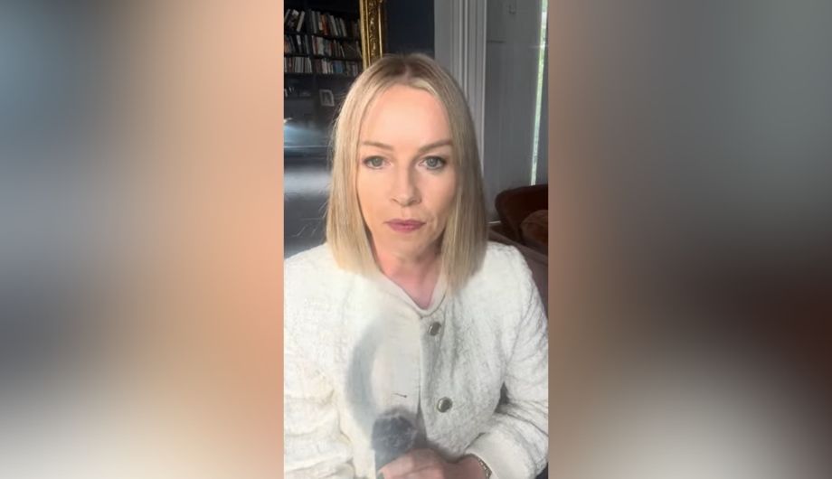 Screenshot from video of Claire Byrne talking