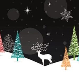 Card money wallet with a contemporary image of a Reindeer