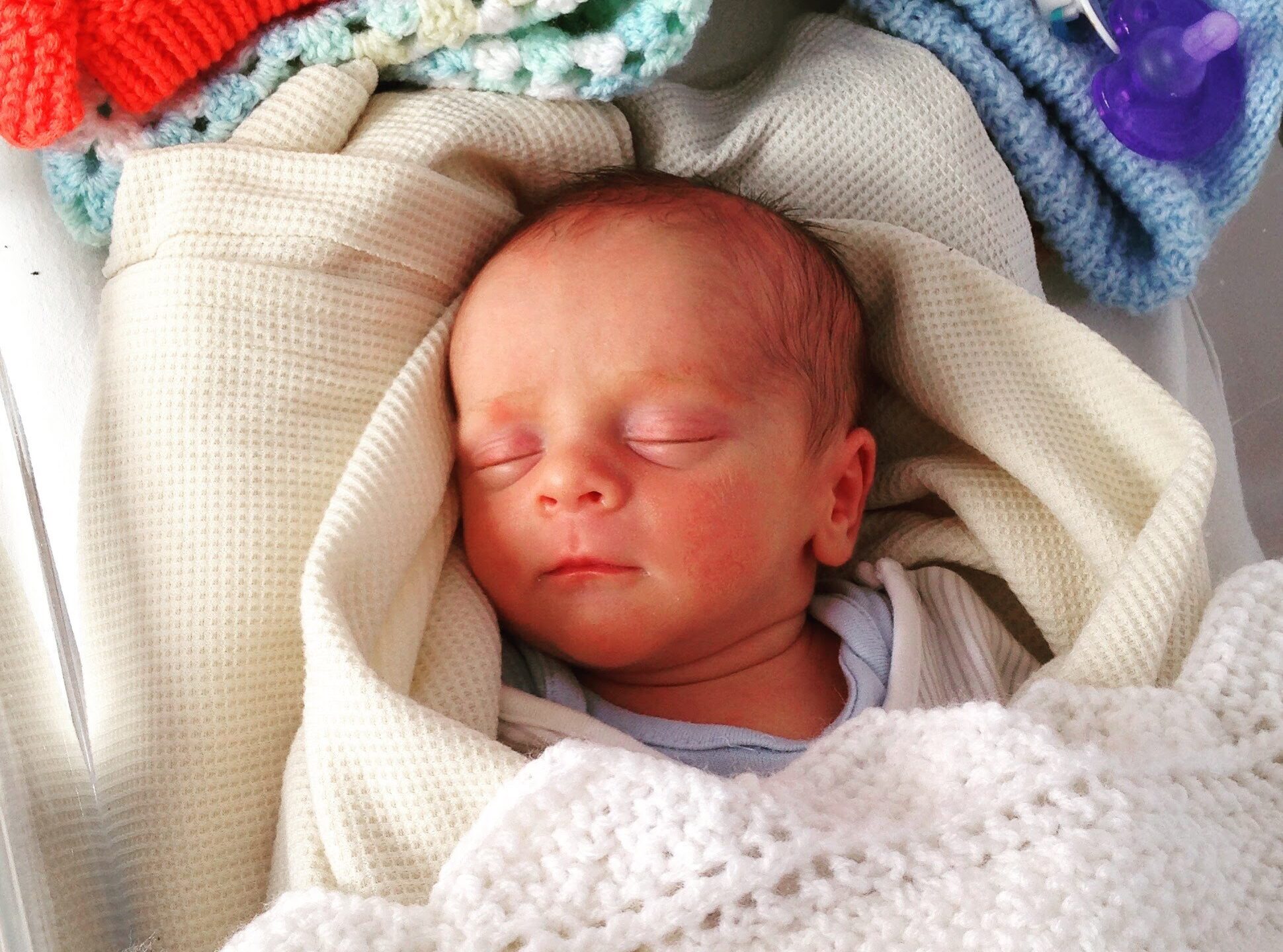 A photograph of baby Arthur Blake