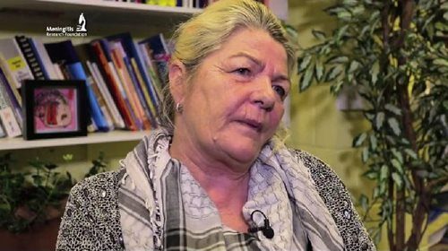 A video still image of Bridget McCann