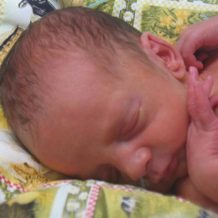 A photograph of baby Cayden