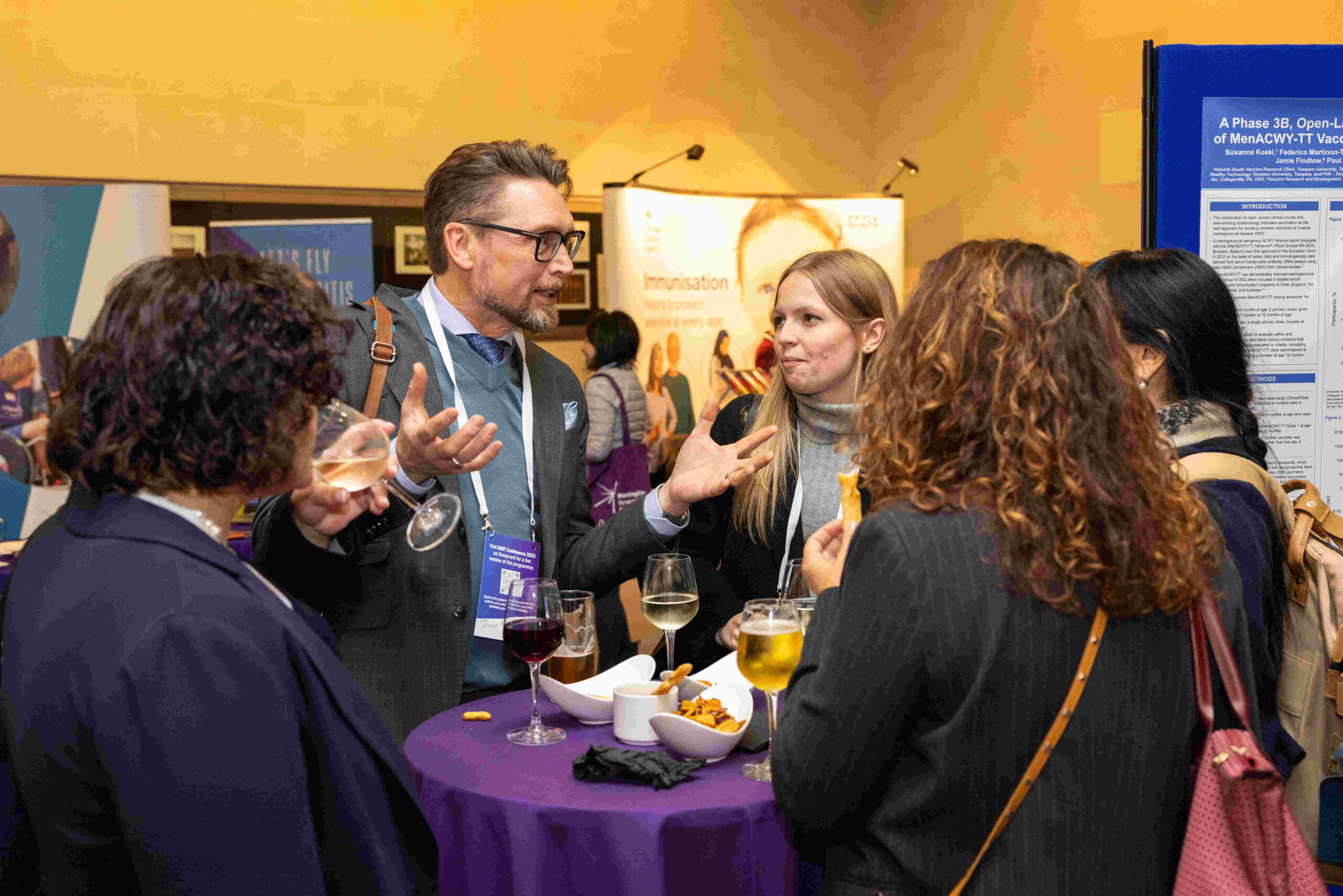 Delegates socialising at the MRF Conference 2023