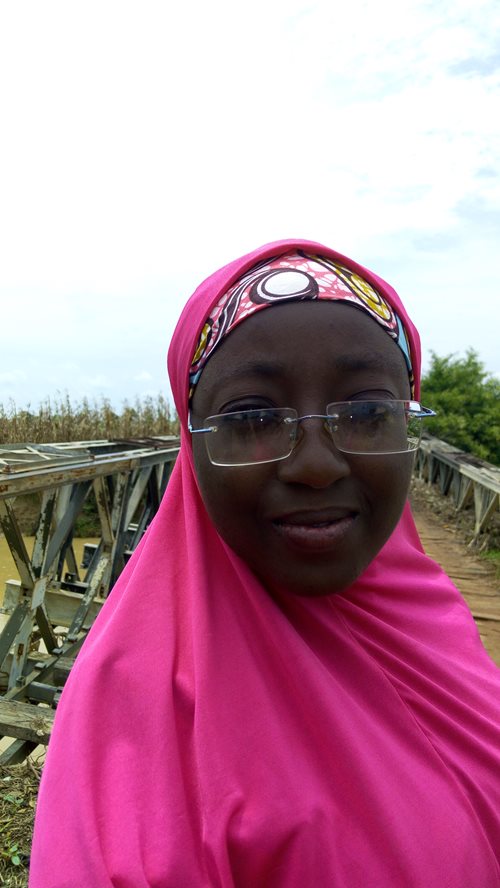 A photograph of Maryam Abdullahi Yusuf outdoors