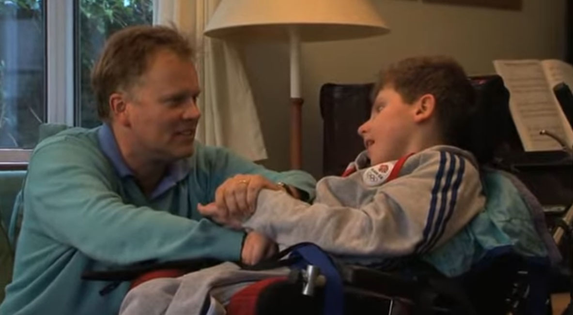 Matthew Willis and his son Sam