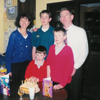 A family photograph of the Brady's