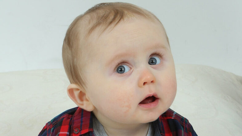 A photograph of baby Ruairi