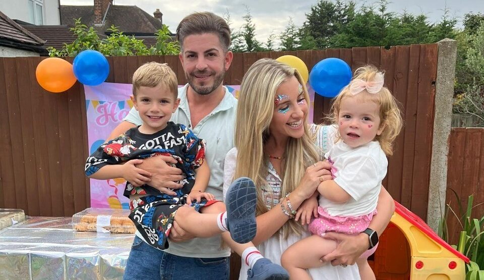 Simone Shoffman's family at a party