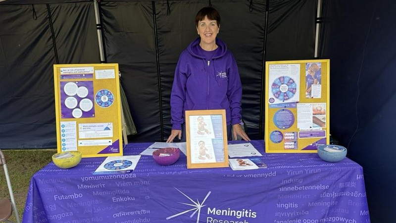Ambassador Karen Williams hosting an awareness stall at Birmingham Mela in July