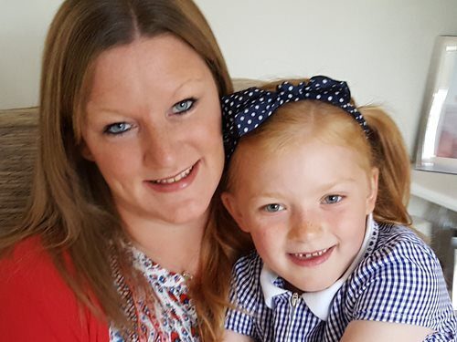 A photograph of Lucy Finn and her mother