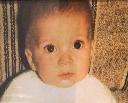 A photograph of baby Jamie Hobbs.