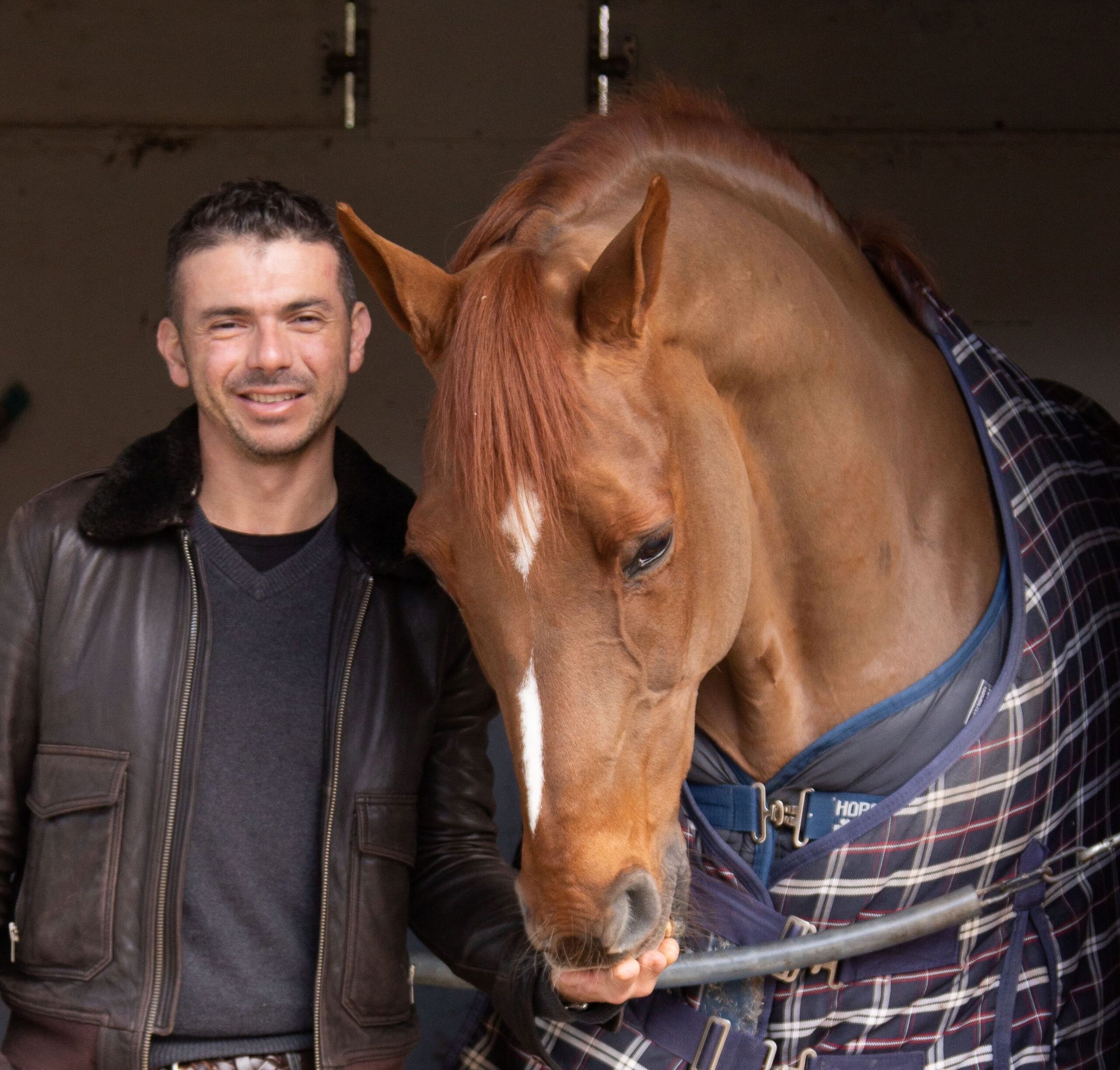 Rodolpho and a brown horse