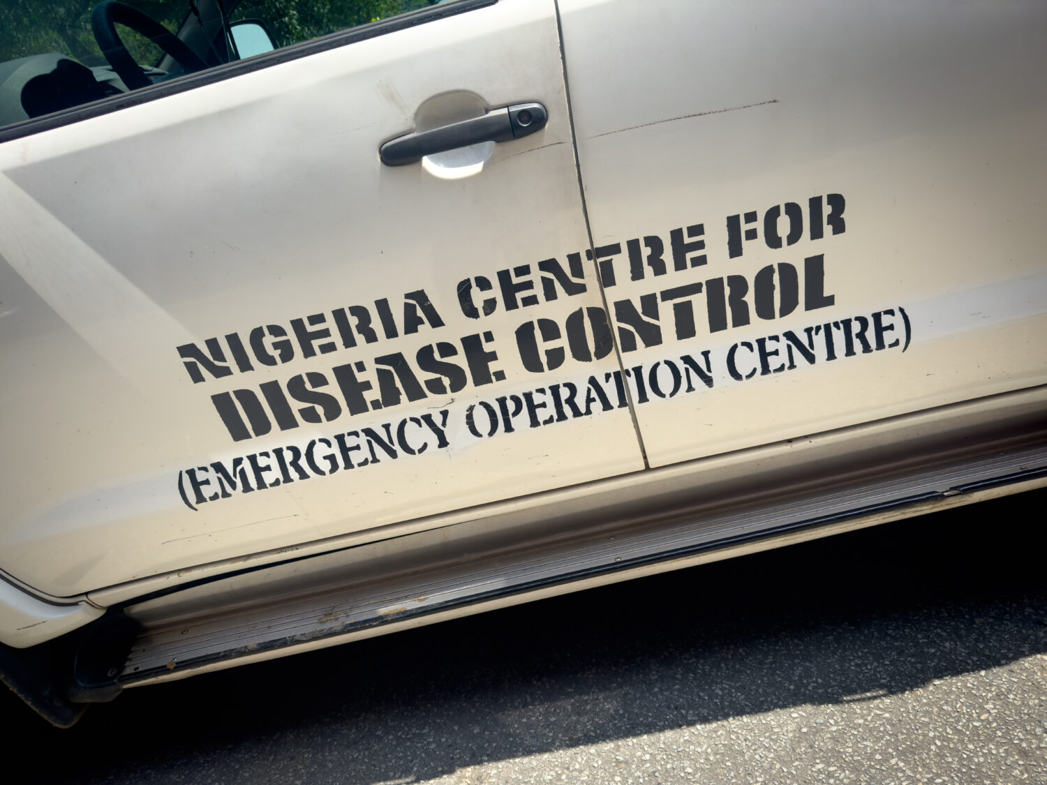 The side of a car printed with 