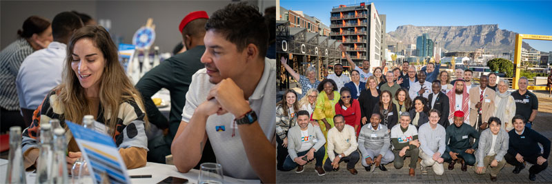 Montage of photos from CoMO conference