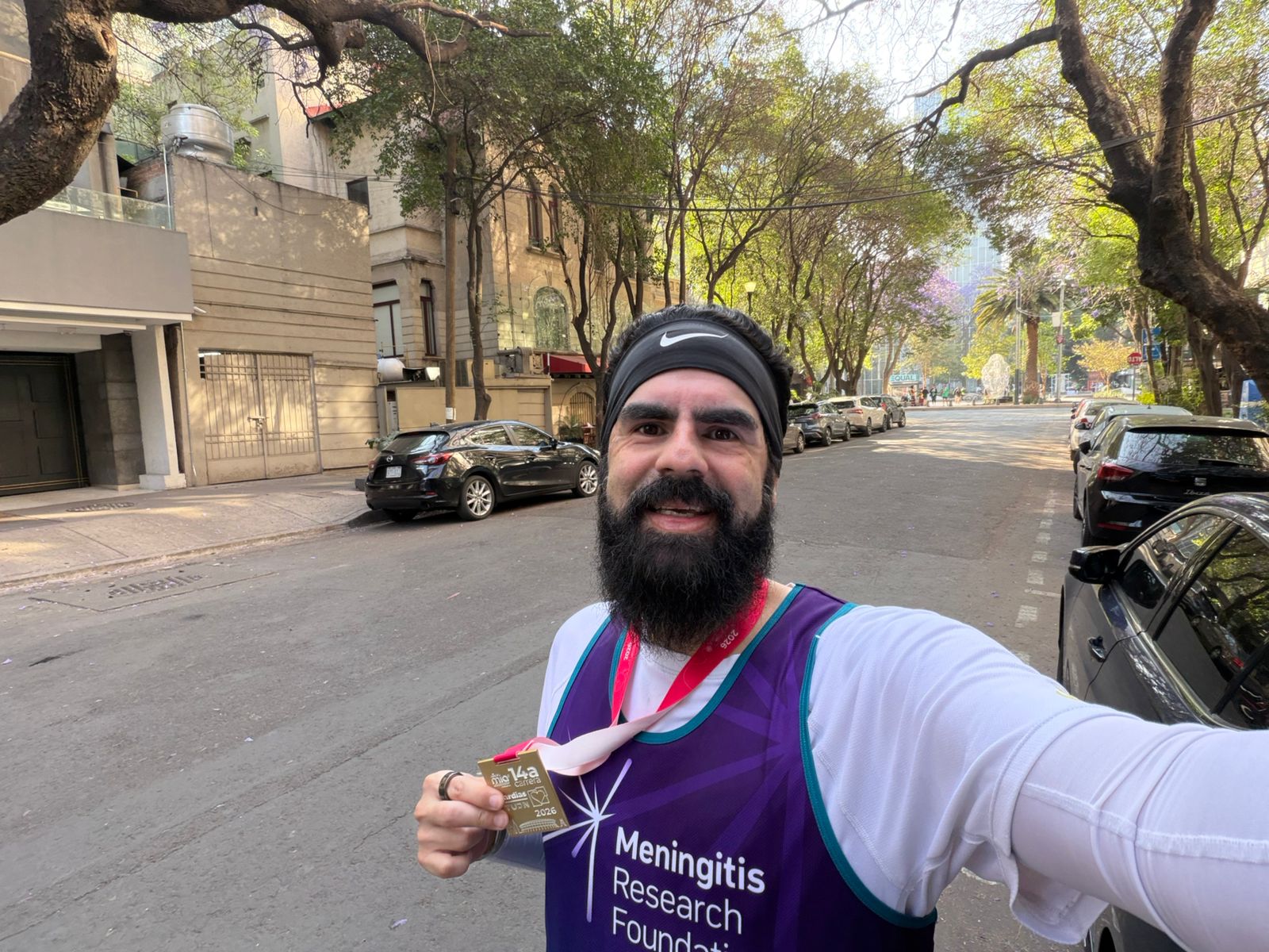 Enrique Chavez Garcia in MRF running vest